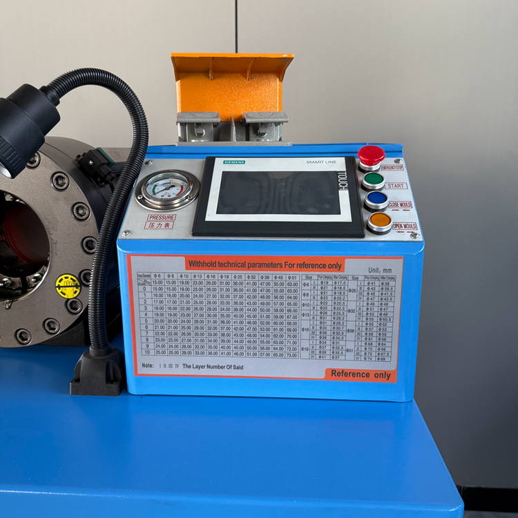 touch screen hose crimping machine